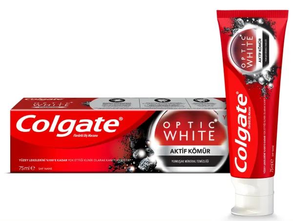 Colgate Optic White Aktif Kömür 75 ml Diş Macunu