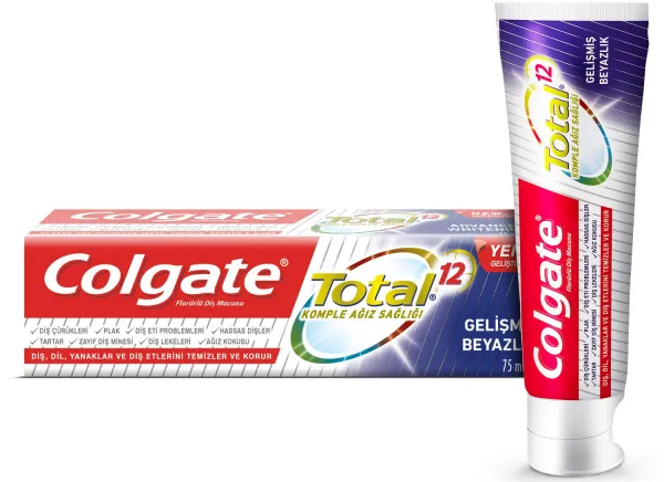 Colgate Total 12 Gelişmiş Beyazlık 75 ml Diş Macunu