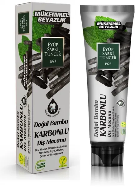 Eyüp Sabri Tuncer Doğal Bambu Aktif Karbonlu 75 ml Diş Macunu