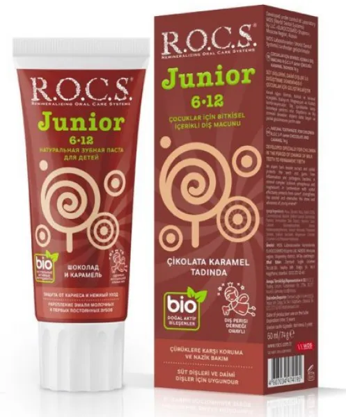 R.O.C.S. Junior Çikolata ve Karamel 60 ml Diş Macunu