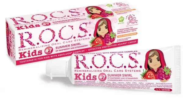 R.O.C.S. Kids Ahududu ve Çilek 35 ml Diş Macunu