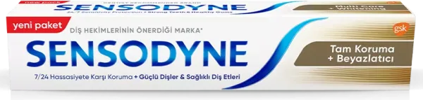 Sensodyne Tam Koruma Beyazlatıcı 50 ml Diş Macunu