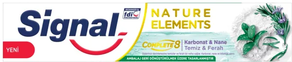 Signal Nature Elements Karbonat & Nane 75 ml Diş Macunu