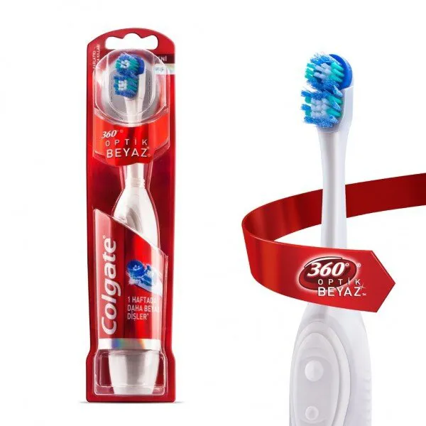 Colgate 360 Optik Beyaz Elektrikli Diş Fırçası