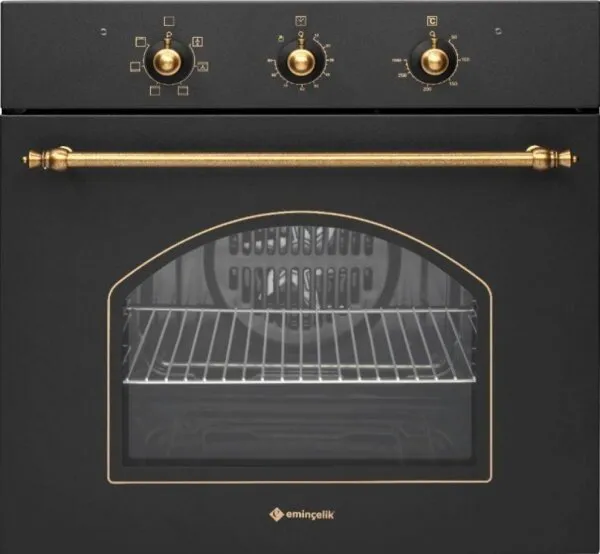 Eminçelik AO 2162 BR60 Siyah Ankastre Fırın