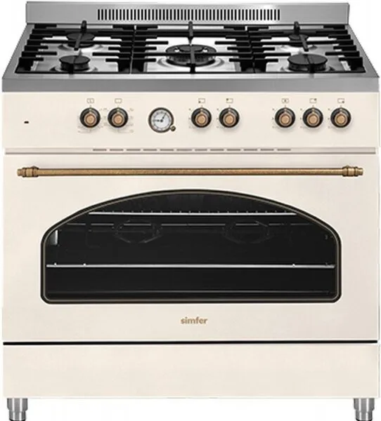Simfer 9503 5g Bej Retro Verti Profesyonel Kuzine Bej Kuzine Fırın