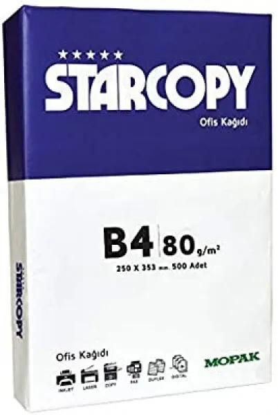Mopak Starcopy B4 80g 500 Yaprak Fotokopi Kağıdı