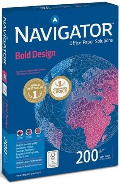 Navigator Bold Design A4 200g 150 Yaprak Fotokopi Kağıdı