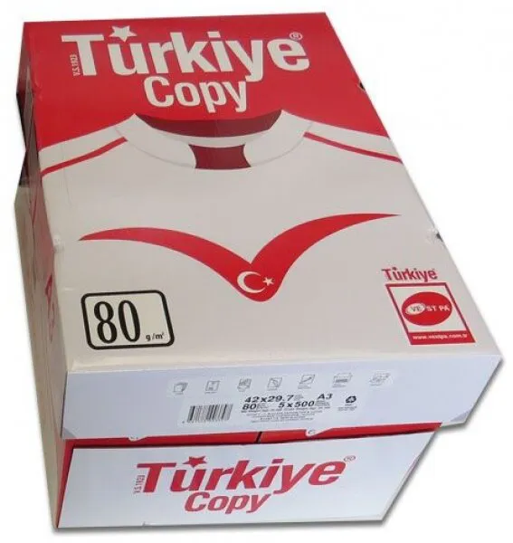 Vestpa Türkiye Copy A4 80g 2500 Yaprak Fotokopi Kağıdı