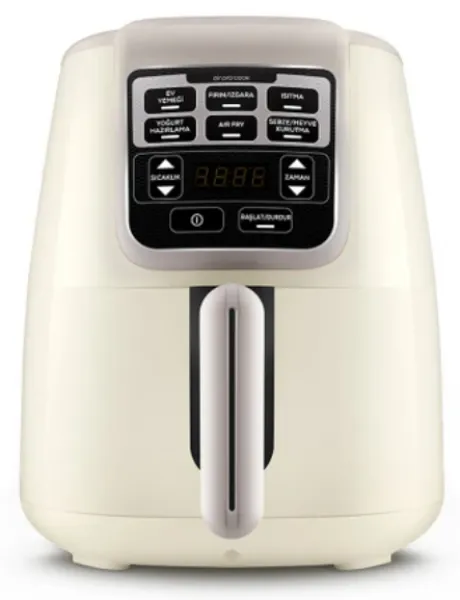 Karaca Air Pro Cook XL 2 in 1 Konuşan Air Fryer Bej (153.03.08.3591) Fritöz