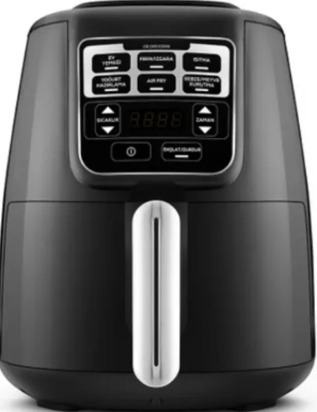 Karaca Air Pro Cook XL 2 in 1 Konuşan Black Chrome Air Fryer Krom (153.03.08.3590) Fritöz