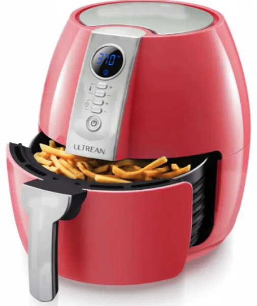 Ultrean 4.2 Quart Air Fryer Kırmızı Fritöz