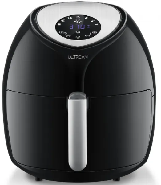 Ultrean 6 Quart Air Fryer Siyah Fritöz