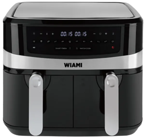 Wiami Dual Basket Air Fryer 9 L Fritöz