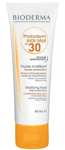 Bioderma Photoderm AKN Mat 30 Faktör Krem 40 ml Güneş Ürünleri