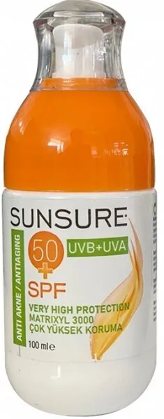 Dermo Clean Sunsure Anti Akne 50 Spf 100 ml Güneş Ürünleri