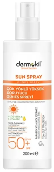 Dermokil Sun Sprey 50 Spf 200 ml Güneş Ürünleri