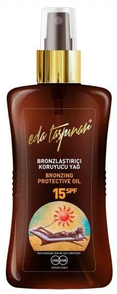 Eda Taşpınar Bronzlaştırıcı 15 Faktör Koruyucu Yağ 200 ml Güneş Ürünleri