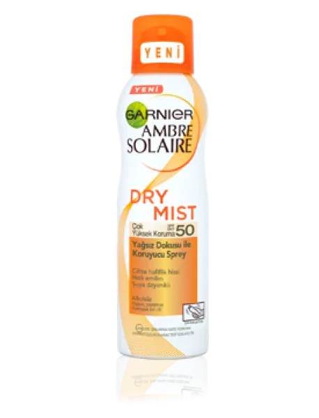 Garnier Ambre Solaire Dry Mist 50 Faktör Sprey 200 ml 50 Faktör Güneş Ürünleri