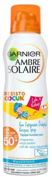Garnier Ambre Solaire Resisto 50+ Faktör Sprey 200 ml Güneş Ürünleri