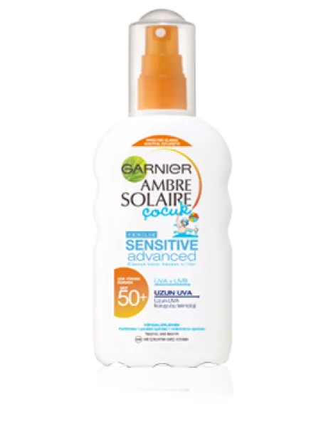 Garnier Ambre Solaire Sensitive Advanced Çocuk 50+ Faktör Sprey 200 ml Güneş Ürünleri