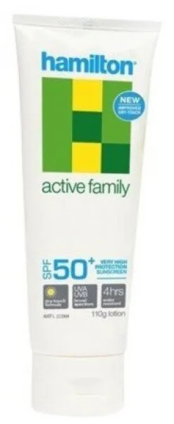 Hamilton Active Family 50+ Faktör Krem 110 gr 110 ml Güneş Ürünleri