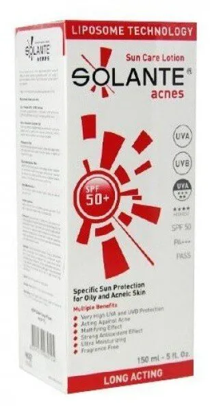 Solante Acnes 50+ Faktör Losyon 150 ml Güneş Ürünleri