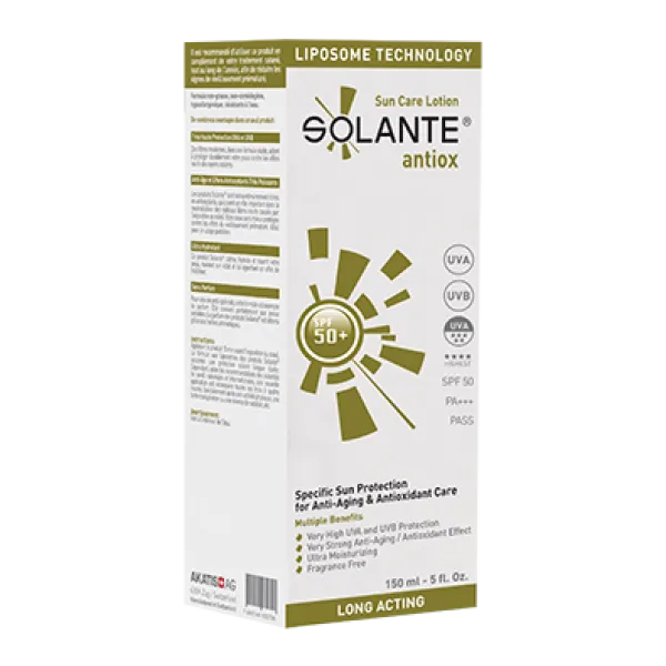 Solante Antiox 50+ Faktör Losyon 150 ml Güneş Ürünleri