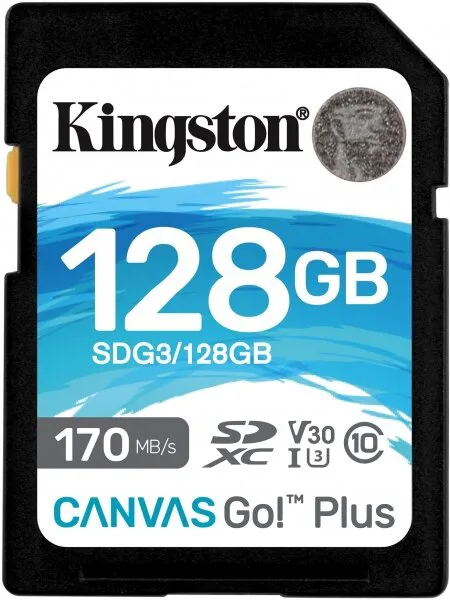 Kingston Canvas Go! Plus 128 GB (SDG3/128GB) SD
