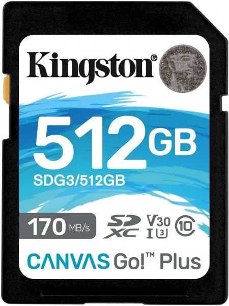 Kingston Canvas Go! Plus 512 GB (SDG3/512GB) SD