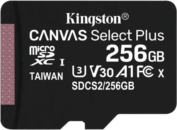 Kingston Canvas Select Plus 256 GB (SDCS2/256GB) microSD