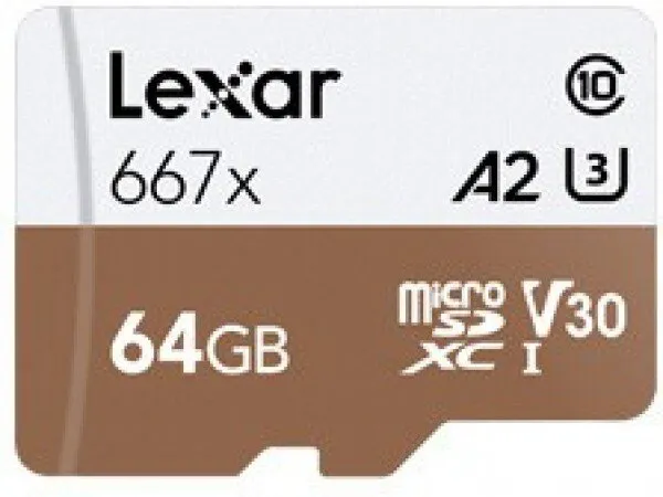 Lexar Professional 667x 64 GB (LSDMI64GB667A) microSD