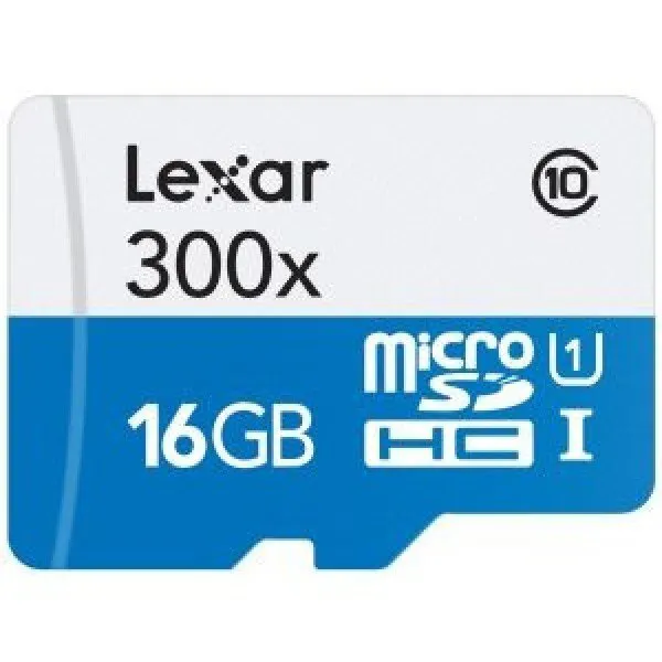 Lexar High-Performance 300x 16 GB (LSDMI16GBBNL300) microSD