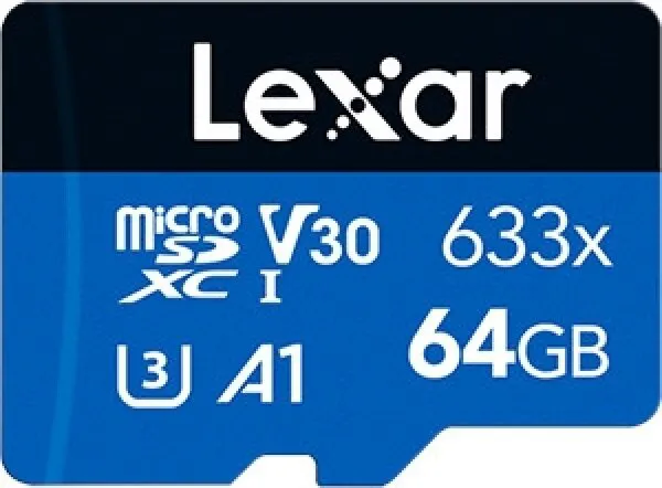 Lexar High-Performance 633x 64 GB (LSDMI64GBB633A) microSD