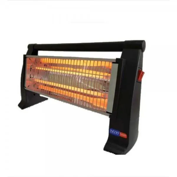 Decotherm DT-102 1200W 2 Kademe / Ergonomik Tutma Kolu Quartz Isıtıcı