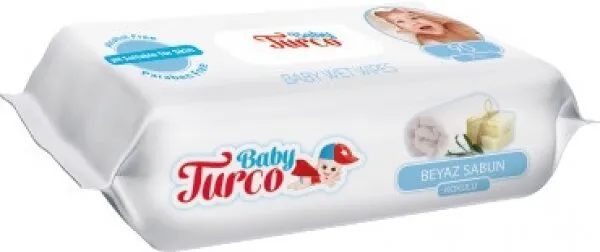 Baby Turco Beyaz Sabun Kokulu Islak Havlu Islak Mendil