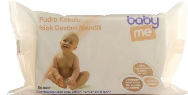 Baby Me Pudra Kokulu Islak Devam Mendili Islak Mendil