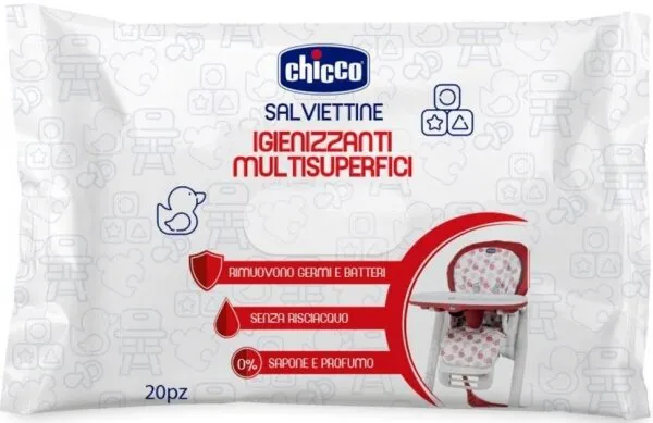 Chicco Çok Amaçlı Yüzey Temizleme Mendili Islak Mendil