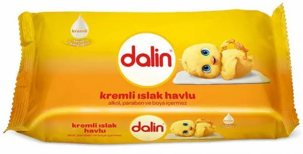 Dalin Kremli Islak Mendil 52 Yaprak Islak Mendil