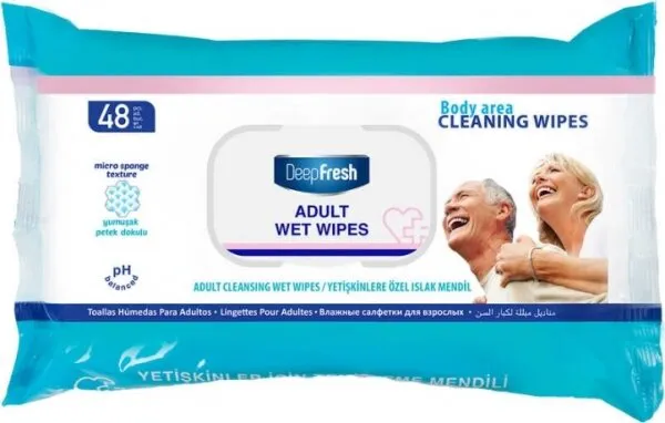 Deep Fresh Yetişkin Vücut Temizleme Mendili Islak Mendil