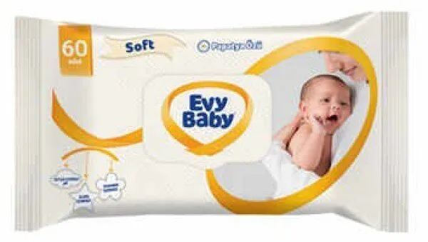 Evy Baby Soft Islak Havlu 60 Yaprak Islak Mendil