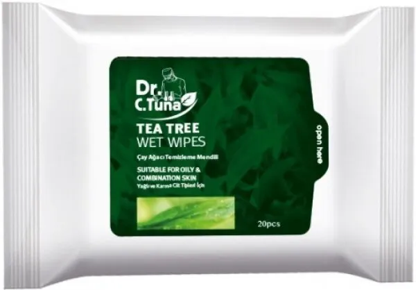 Farmasi Dr.C.Tuna  Çay Ağacı Temizleme Mendili Islak Mendil