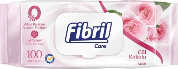 Fibril Gül Kokulu Islak Mendil Gül Islak Mendil