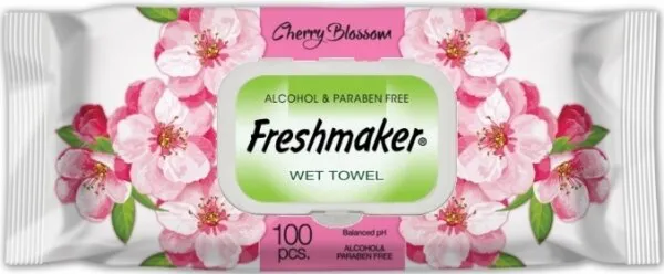 FreshMaker Cherry Blossom Islak Mendil Kiraz Çiçeği Islak Mendil