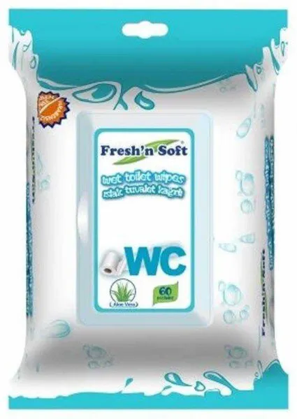Fresh'n Soft Islak Tuvalet Kağıdı 60 Yaprak Islak Mendil