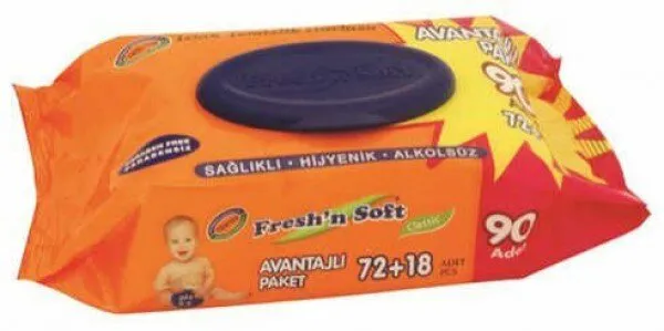 Fresh'n Soft Classic Islak Havlu 90 Yaprak Islak Mendil