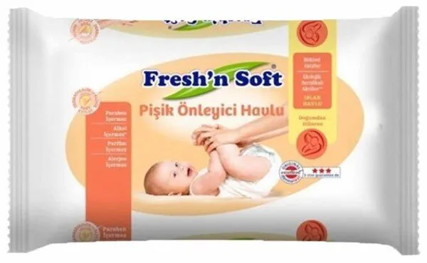 Fresh'n Soft Pişik Önleyici Havlu 40 Yaprak Islak Mendil