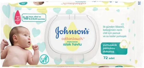 Johnson's Baby Cotton Touch Islak Mendil Islak Mendil