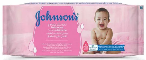 Johnson's Baby Gentle All Over Islak Mendil 56 Yaprak Islak Mendil