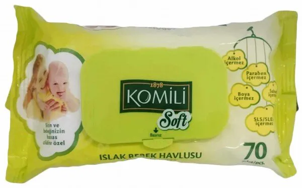 Komili Soft Islak Mendil 70 Yaprak Islak Mendil